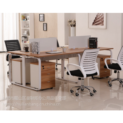 合肥定做板式隔斷辦公桌 簡約木質組合工位桌 組合辦公桌卡座隔斷桌 屏風電腦桌銷售
